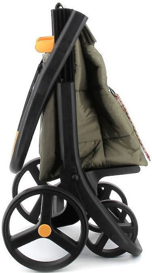 Polar 8 Plus Stoff Einkaufswagen Braun 59x21x59cm