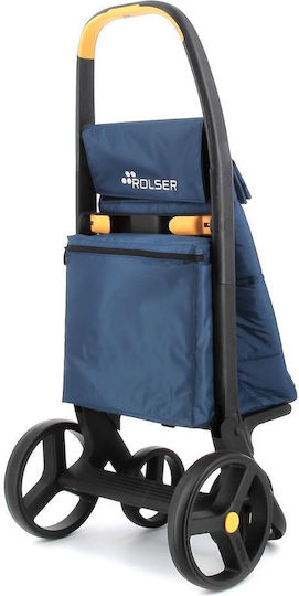 Polar 8 Plus Shopping Trolley Blue 59x21x59cm