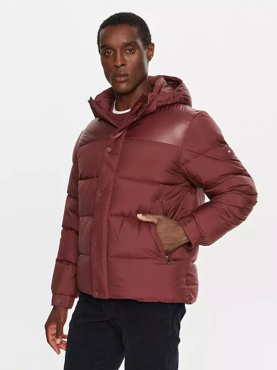Jacke Puffer Burgundisch