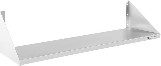 Single 90cm Stainless Steel Wall-mounted Shelf