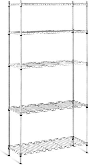 Gray Wire Mesh Storage Rack 180x90x35cm Up To 150kg
