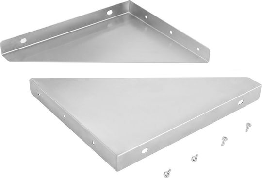 Single 90cm Stainless Steel Wall-mounted Shelf