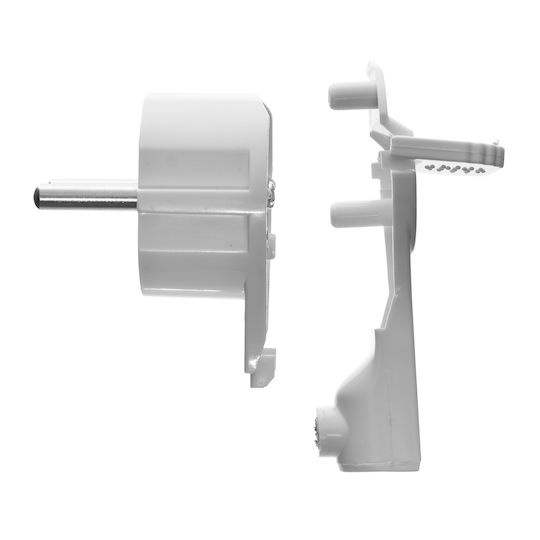 Awtools Flat Angle Plug 10pcs White Wt-16up