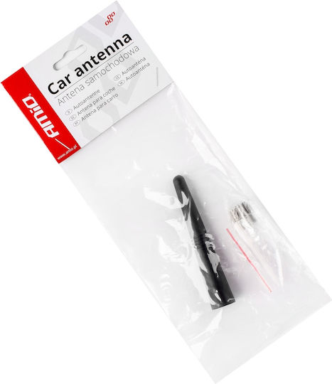 AMiO Car Antenna Roof ΑΝΤΜ09 Threaded 9cm for Radio in Black Color
