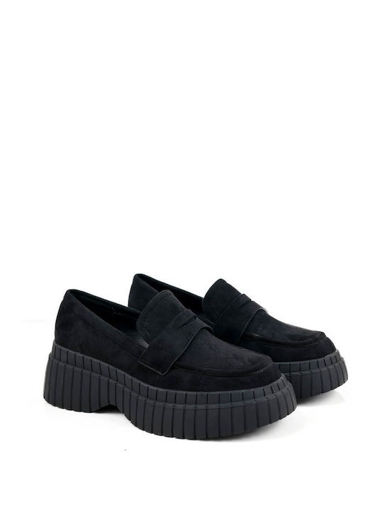 Black Loafers Rubber Sole