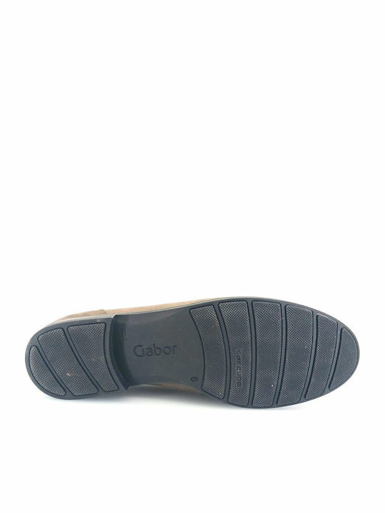 Δερμάτινα Γυναικεία Loafers σε Καφέ Χρώμα