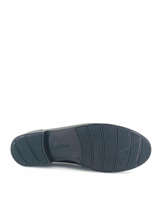 Δερμάτινα Γυναικεία Loafers σε Μαύρο Χρώμα