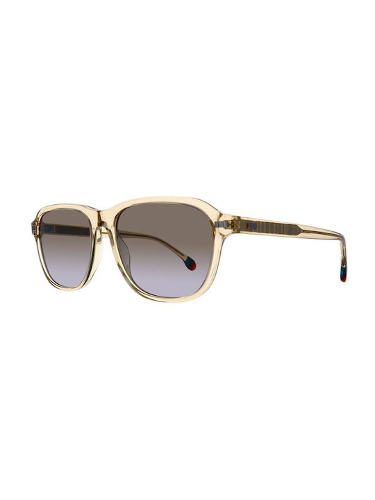 Paul Smith Sonnenbrillen mit Beige Rahmen und Braun Verlaufsfarbe Linse PSOP040-03