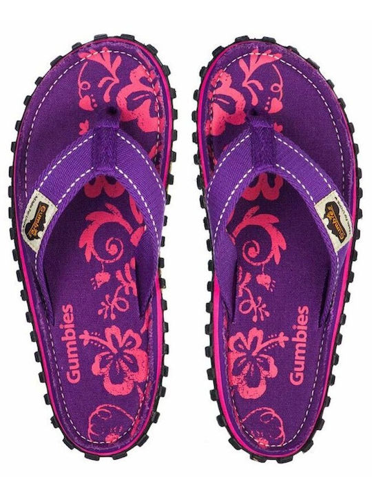 Gumbies Islander Frauen Flip Flops in Lila Farbe