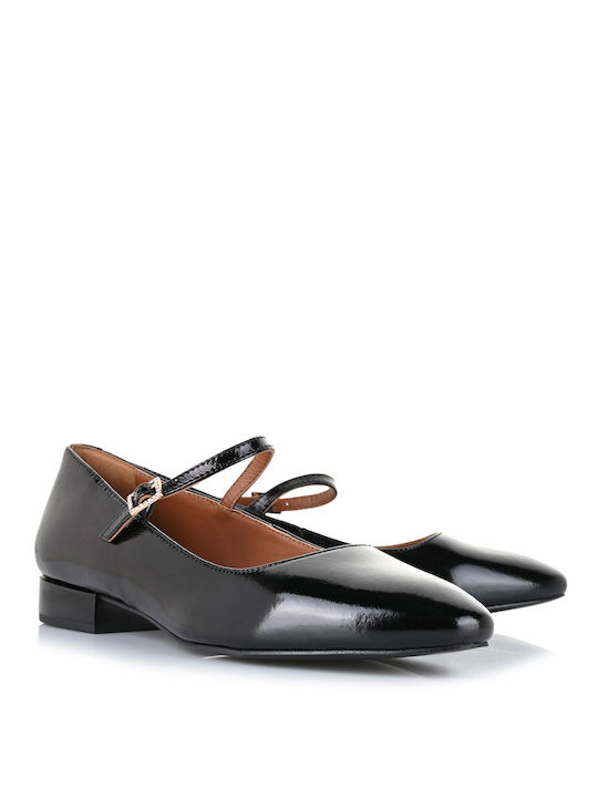 Gioseppo Leather Ballerinas Black