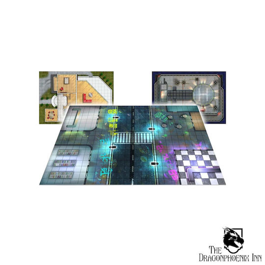Giant Book Cyberpunk Battle Mats