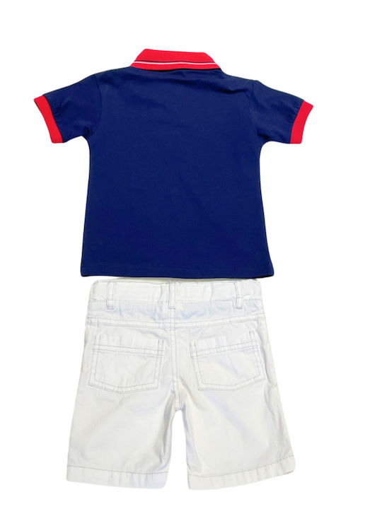 Joom Kids Set with Shorts Summer 2pcs Navy Blue