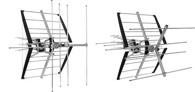 Spacetronik Outdoor TV Antenna (without power supply) Connection via Coaxial Cable