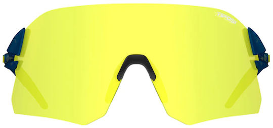 Tifosi Cycling Glasses with Navy Blue Frame & Transparent Lenses