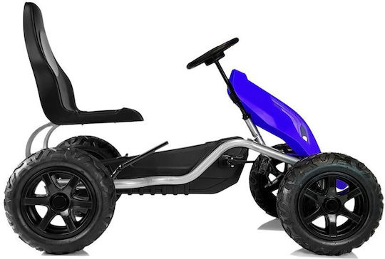Kids Foot-to-Floor Go Kart One-Seater with Pedal Blue