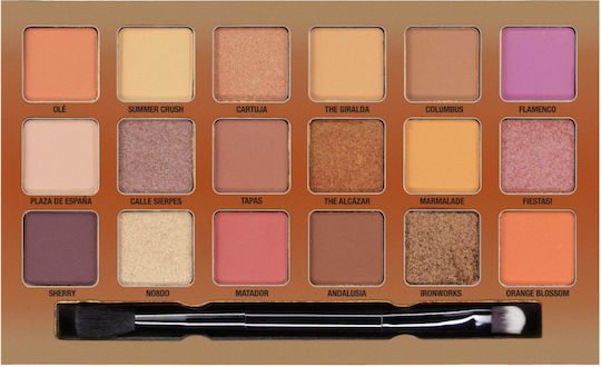 W7 Cosmetics Sunny Seville Lidschattenpalette Matt in fester Form 18gr