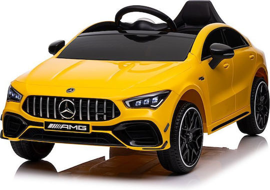 Kinder Auto Einsitzer mit Fernbedienung Mercedes CLA 45s AMG Gelb