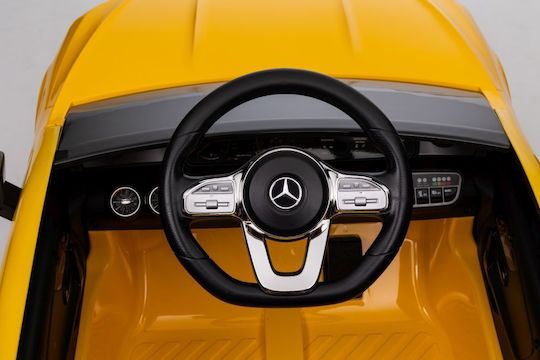 Kinder Auto Einsitzer mit Fernbedienung Mercedes CLA 45s AMG Gelb