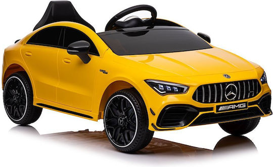 Kinder Auto Einsitzer mit Fernbedienung Mercedes CLA 45s AMG Gelb