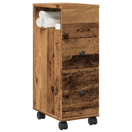 vidaXL Bathroom Cabinet L23xW33xH65cm Brown