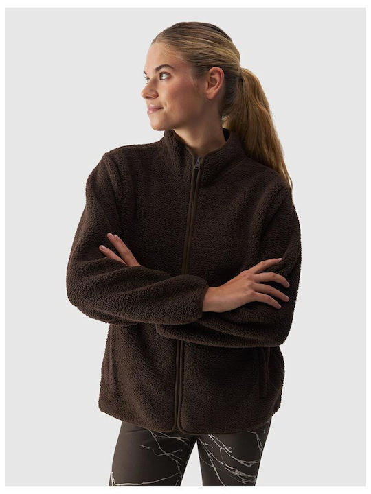 Fleece Jachetă de damă în Maro Culoare