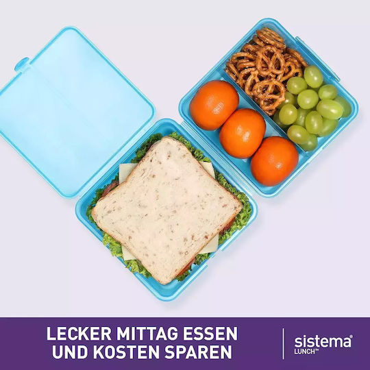 Sistema Microwave Plastic Lunch Box Green 1400ml