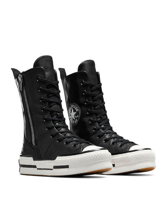 Chuck 70 Plus Xhi Flatforms Boots Black / Egret