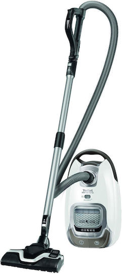 Tefal Silence Force Allergy+ Aspirator 400W cu sac 4.5lt Albă