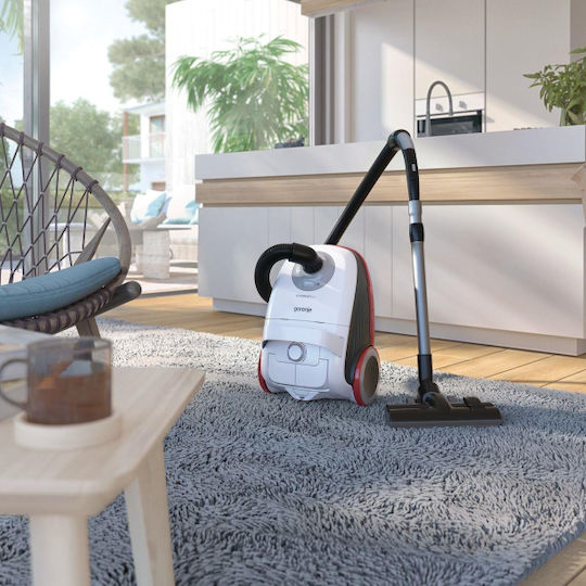 Gorenje VCEA21GPLW Vacuum Cleaner 188W Bagged 3lt White