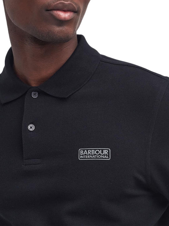 Polo Short Sleeve Black Blouse