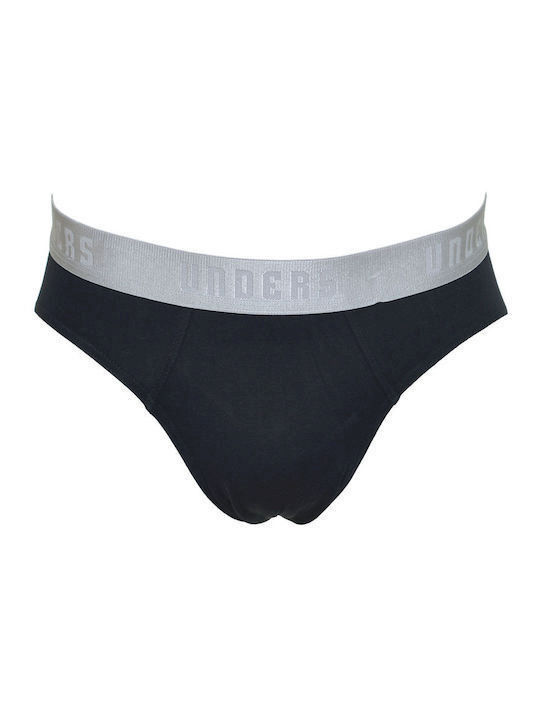 Kudos Homewear Herren Slips Black-Gold/Silver 2Packung