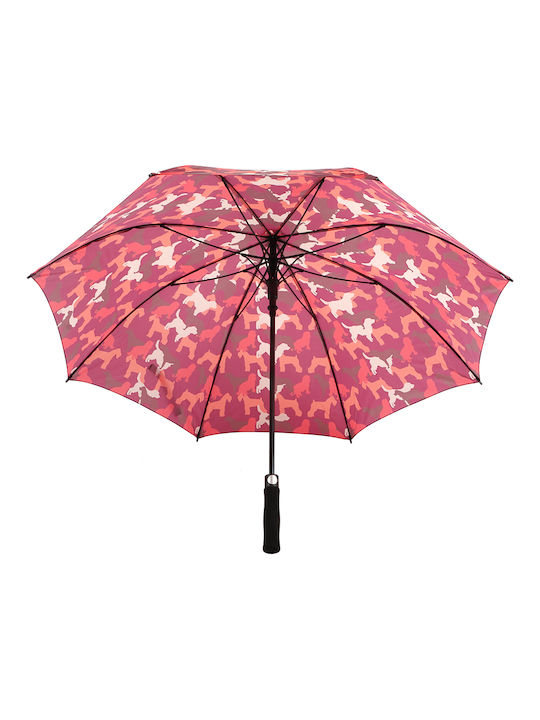 Αυτόματη Ομπρέλα Βροχής Σπαστή Κόκκινη