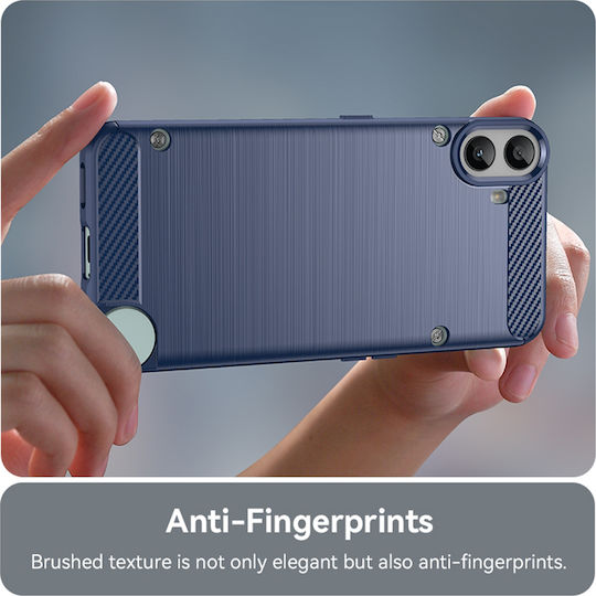 Techsuit Carbon Back Cover Silicone Blue (Nothing CMF Phone 1)