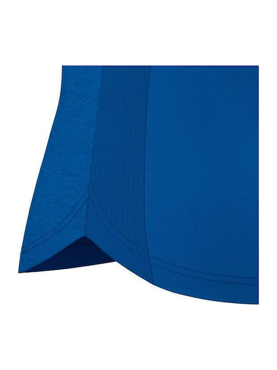 Bluză Sport pentru Femei cu Decolteu în V Royal Blue/White