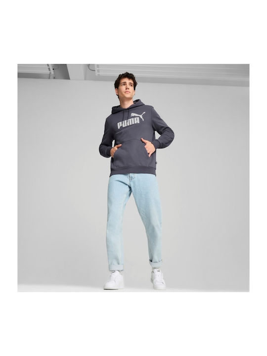 Big Logo Sweatshirt mit Kapuze Galactic Grey