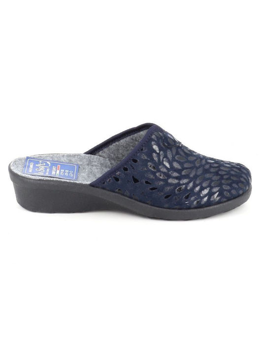 B-Soft Anatomical Women's Slippers in Blue color