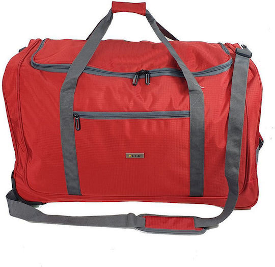 RCM Sack Voyage 54lt Red with Wheels Fabric L62xW23xH38cm