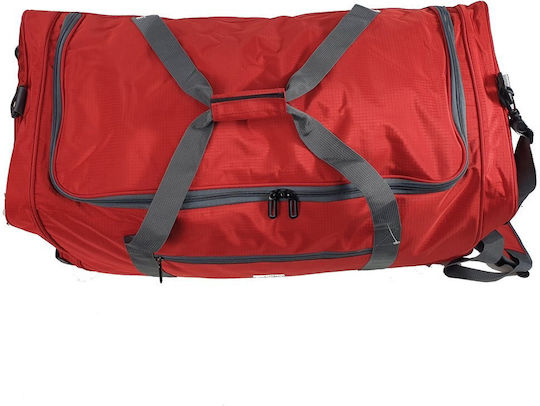 RCM Sack Voyage 54lt Red with Wheels Fabric L62xW23xH38cm