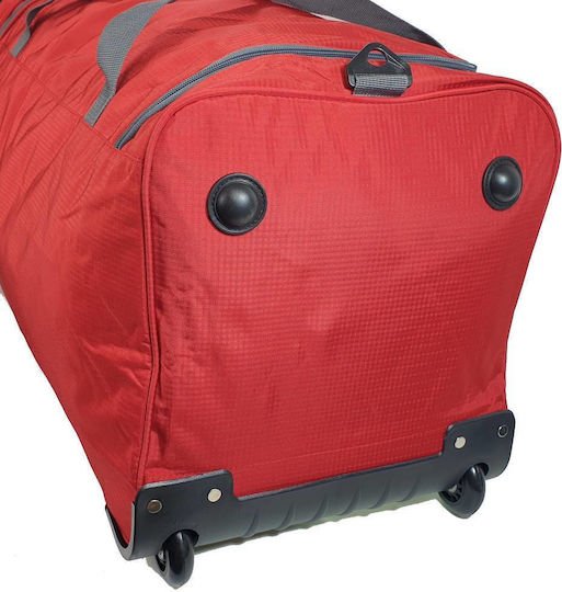 RCM Sack Voyage 54lt Red with Wheels Fabric L62xW23xH38cm