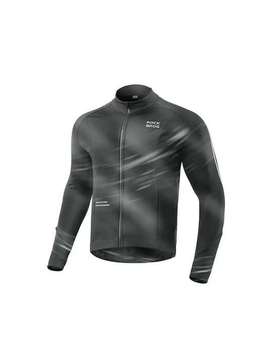 Rockbros Ανδρική Μακρυμάνικη Μπλούζα Road Bike Μαύρη
