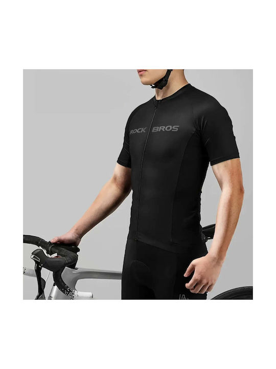 Rockbros Short Sleeves Cycling Jersey Black