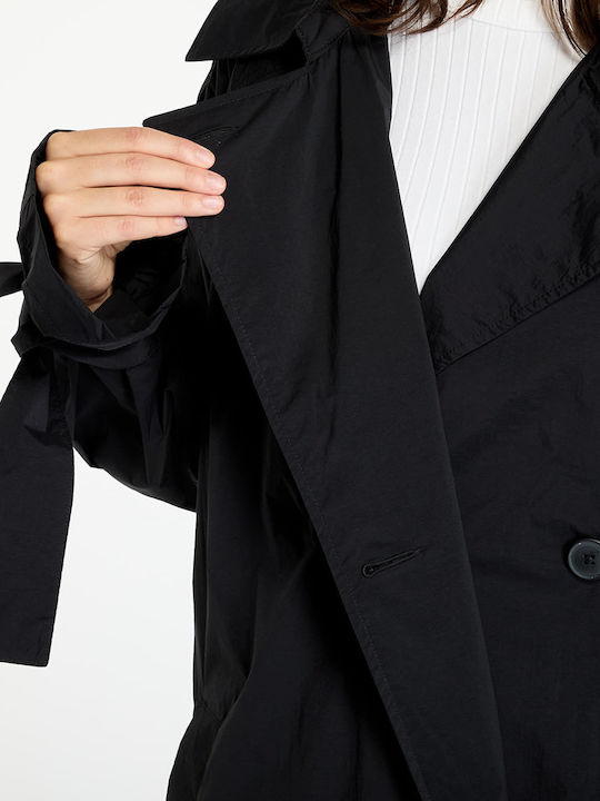 Ksenia Trench Damen Schwarz Trenchcoat Oversized