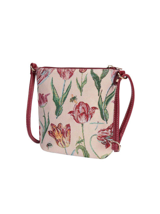 Signare Tulip White Damen Tasche Crossbody Beige