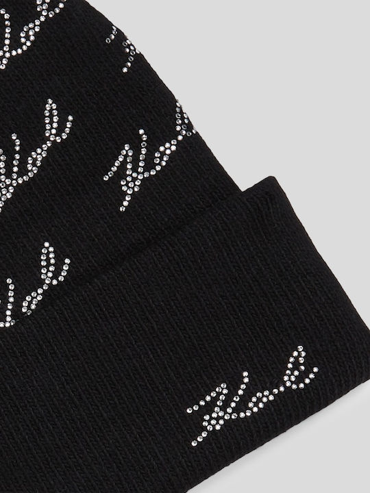 Beanie Beanie Knitted in Black color
