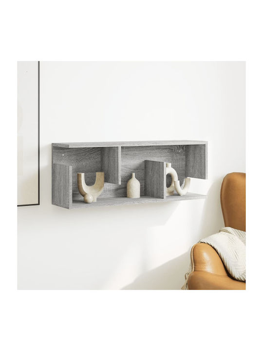 Shelf Wall Grey Sonoma 80x20x30cm