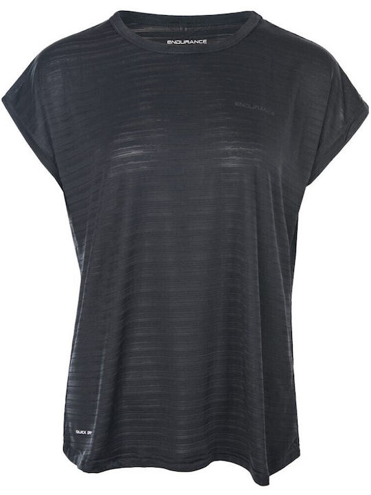 Damen Sportlich T-Shirt Black