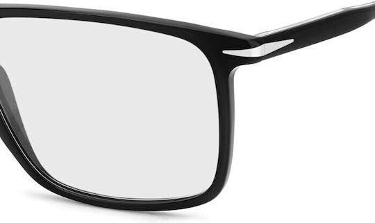 David Beckham Plastic Eyeglass Frame Black DB 1164 807