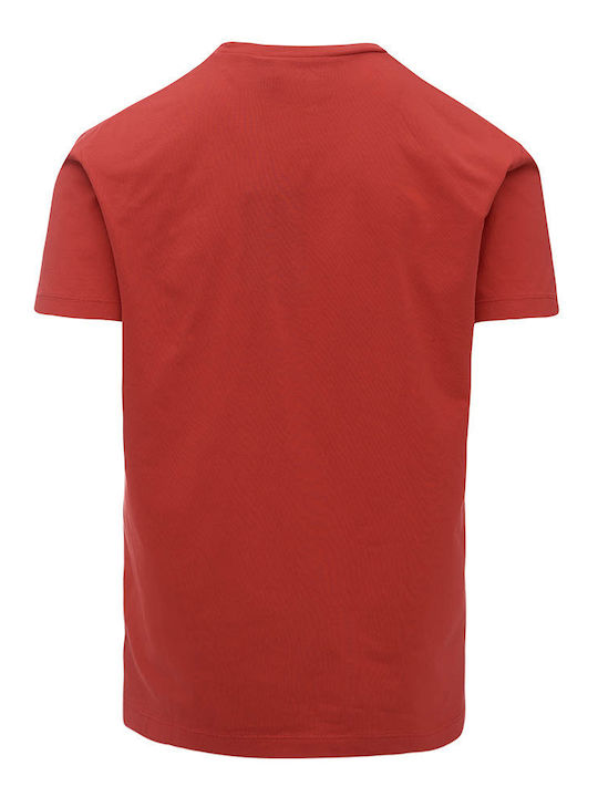 Dsquared2 T-shirt Bărbătesc cu Mânecă Scurtă Coral