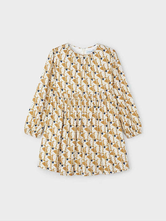 Mayoral Kids Dress beige