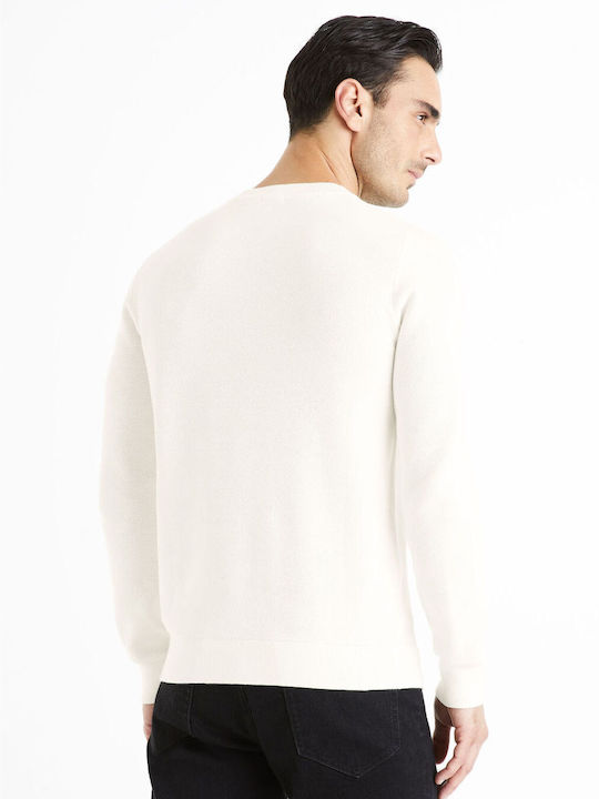 Celio Herren Pullover Ecru